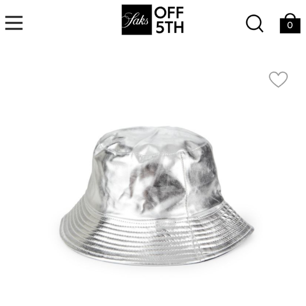 Marcus Adler Silver Bucket Hat Reversible Never used
